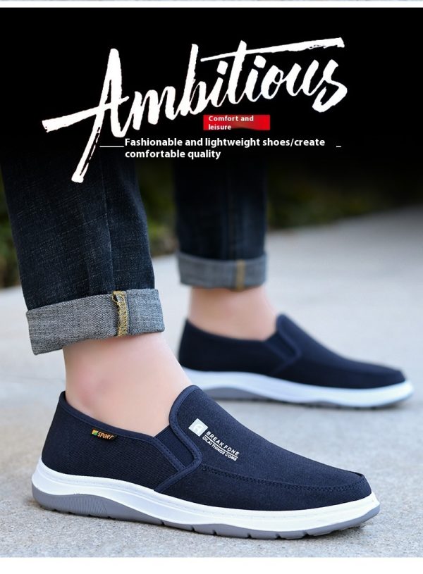 Denim fritidssko med enkel Slip-on for menn - Bilde 8