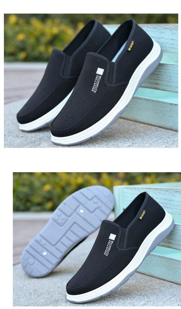 Denim fritidssko med enkel Slip-on for menn - Bilde 3
