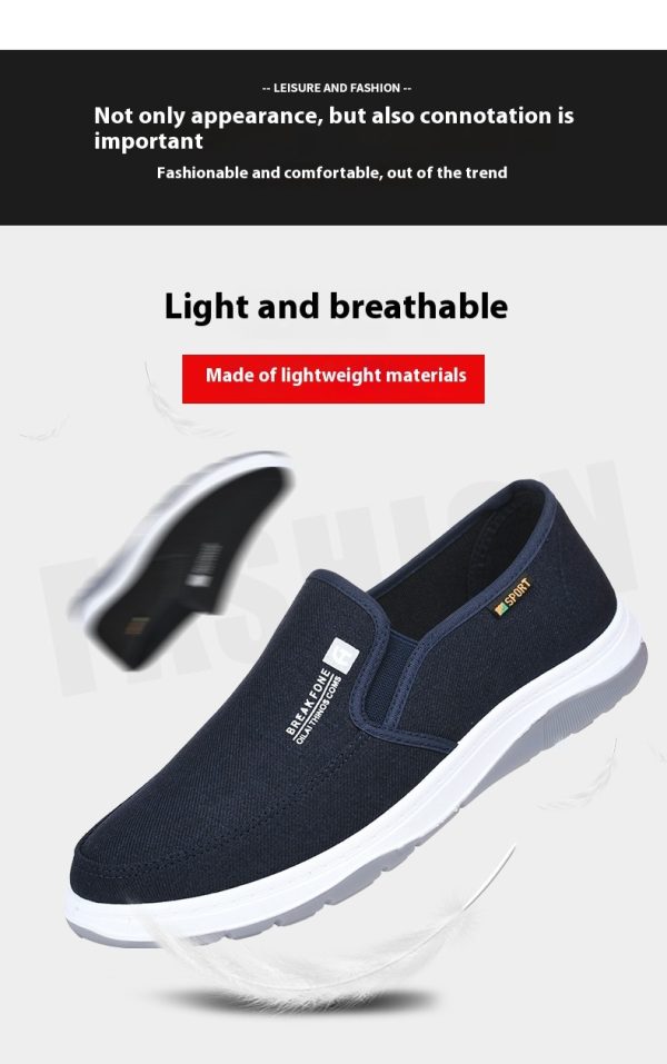 Denim fritidssko med enkel Slip-on for menn - Bilde 2