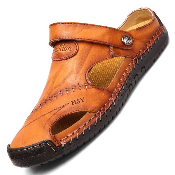 Herre sandal i lær med lukket tå - Bilde 5