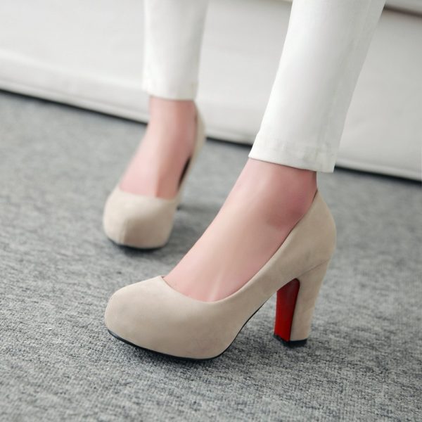 Høyhælt dame pumps