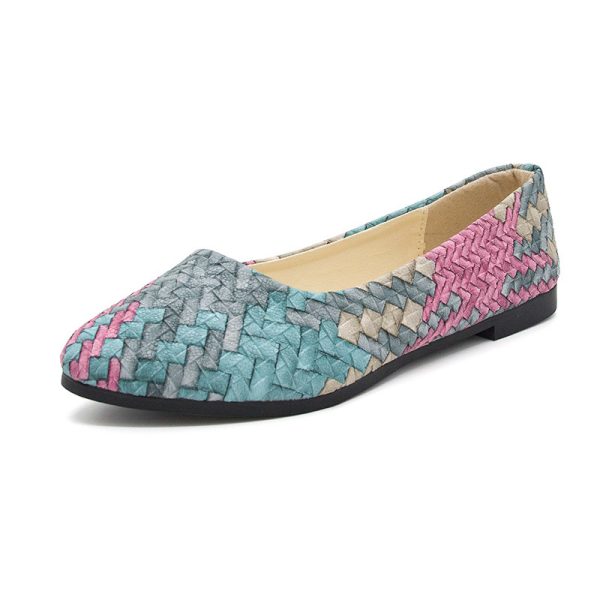 Fargerike flate slip-on pumps - Bilde 4