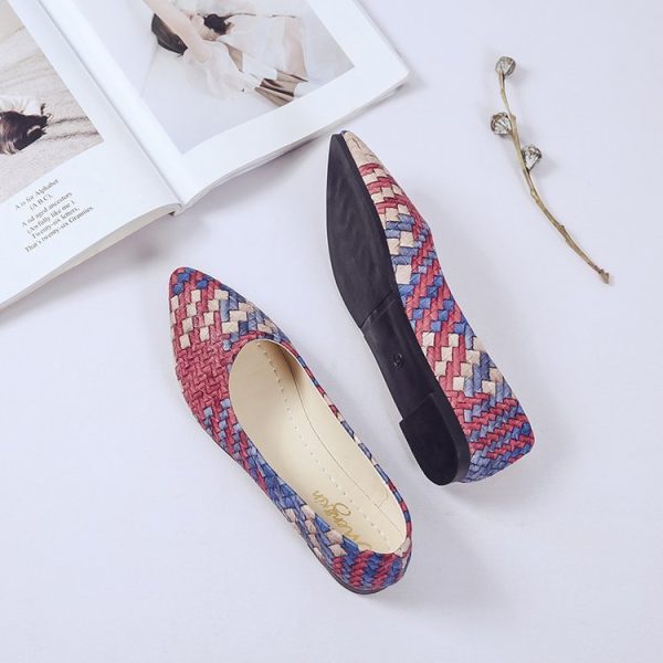 Fargerike flate slip-on pumps - Bilde 6