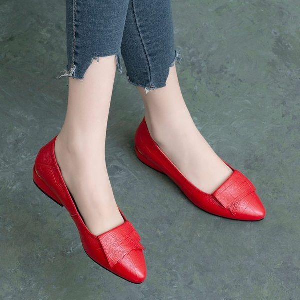 Pene slip-on pumps med liten hæl - Bilde 3