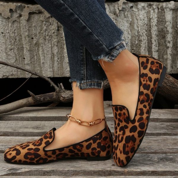 Stilige og lett pumps med leopardtrykk for kvinner - Bilde 8