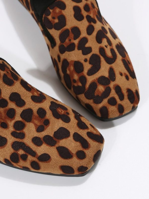 Stilige og lett pumps med leopardtrykk for kvinner - Bilde 10
